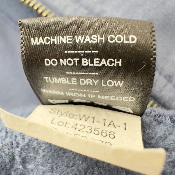 American Giant Hoodie Womens Medium Blue Long Sleeve Zip Up Sweatshirt Adult - Picture 8 of 16